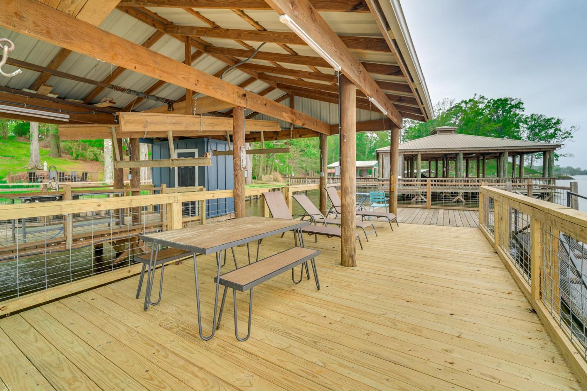 Villa Waterfront House On Toledo Bend With Private Dock! à Alliance Extérieur photo